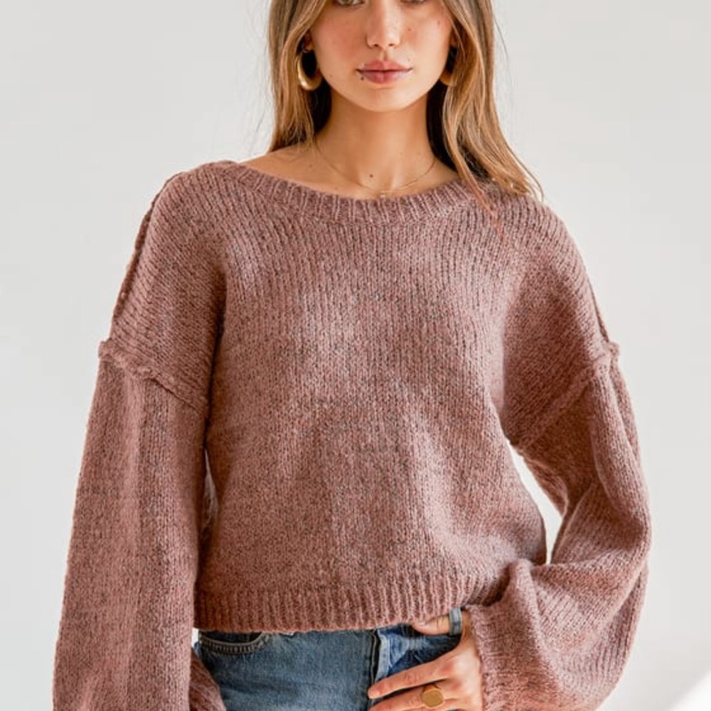 Lulu’s Alway Together Balloon Sleeve Sweater